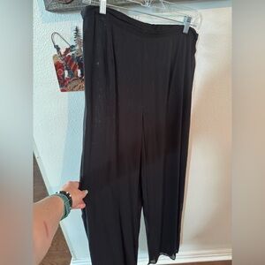 Elegant Cache vintage size 14  Black Women's layered transparent top layer